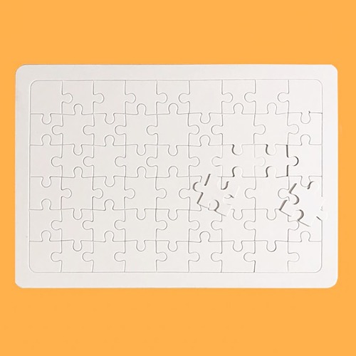 노리프렌즈 만들기재료 - 종이퍼즐 54조각 10개 약29X21 직사각퍼즐 꾸미기